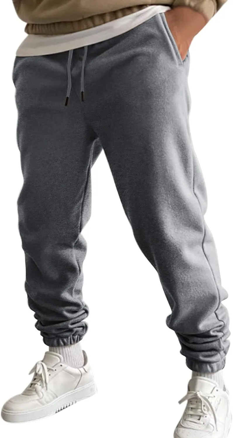 Mens Workout Cargo Sweatpants Slim Joggers Workout Pants for Running Sweatpants Hiking Mens Sweatpants Casual Cotton