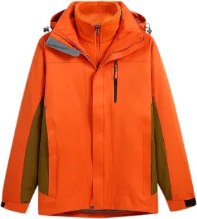 NATHGAM Waterproof Ski Jacket Men Winter Warm Windproof Mountain Raincoat Fleece Lined Hiking Travel Outdoor Hooded Jackets