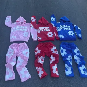 New Hip Hop Street King Hoodie Set