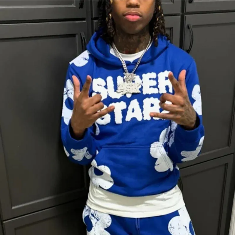 New Hip Hop Street King Hoodie Set