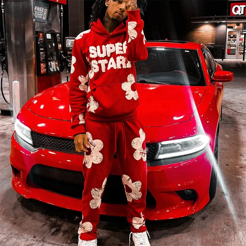 New Hip Hop Street King Hoodie Set