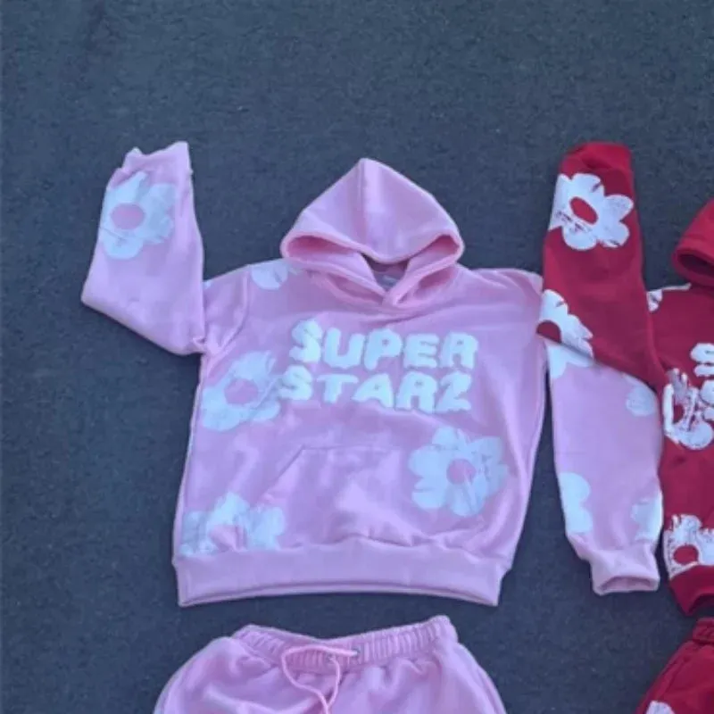 New Hip Hop Street King Hoodie Set