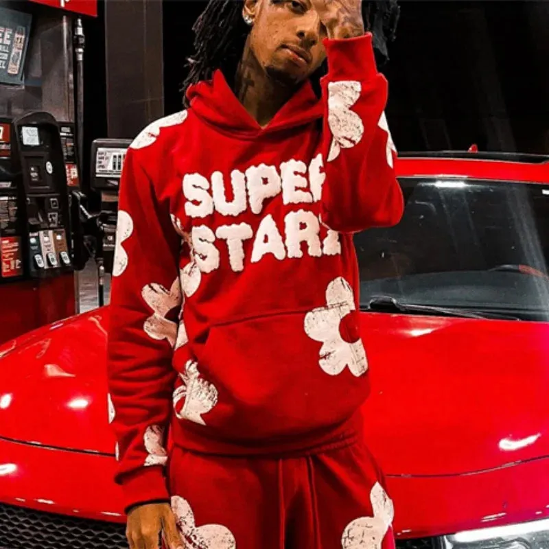 New Hip Hop Street King Hoodie Set