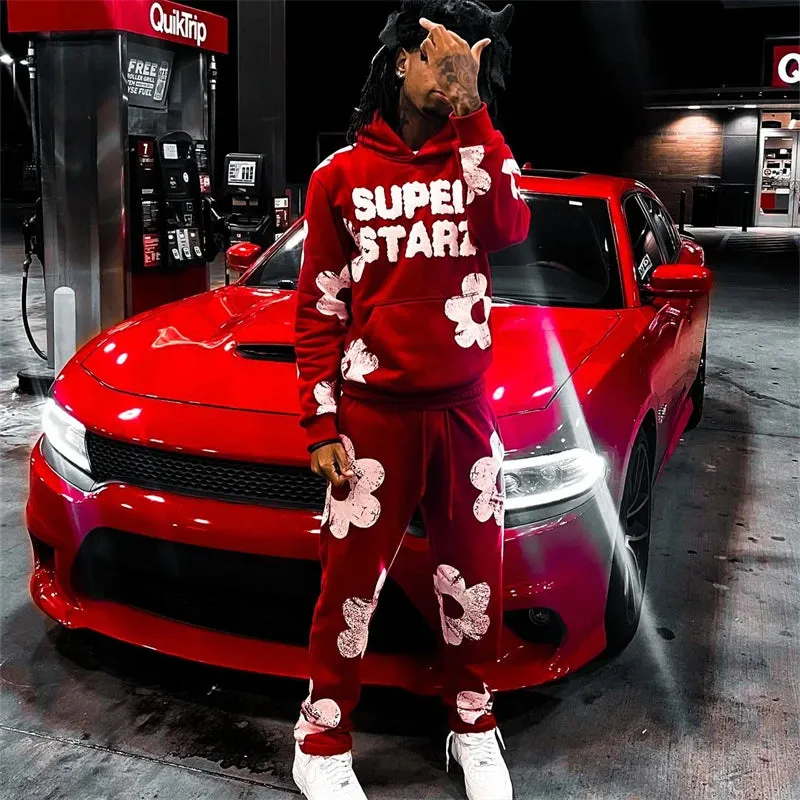 New Hip Hop Street King Hoodie Set