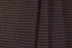 On-The-Grid Black & White Stretch Cotton Suiting