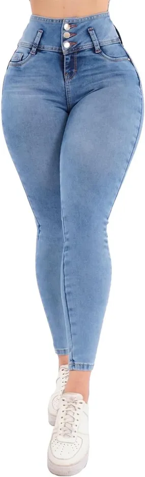 Pantalones Colombianos Levanta cola Butt Lifting Jeans High Waisted Jeans for Women Colombian Jeans