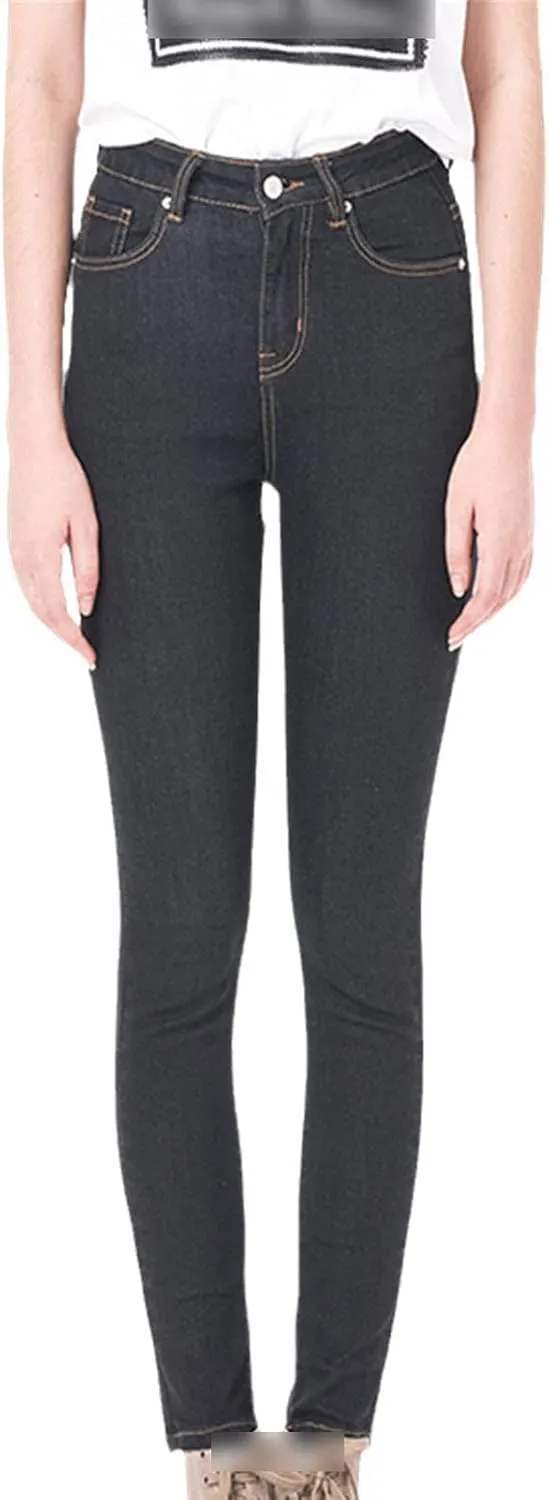 Plus Size Women's Skinny Jeans Full Length High Rise Jeans Stretch Pencil Curve Jeans