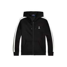Polo Ralph Lauren Double Knit Full-Zip Hoodie (Black/White)