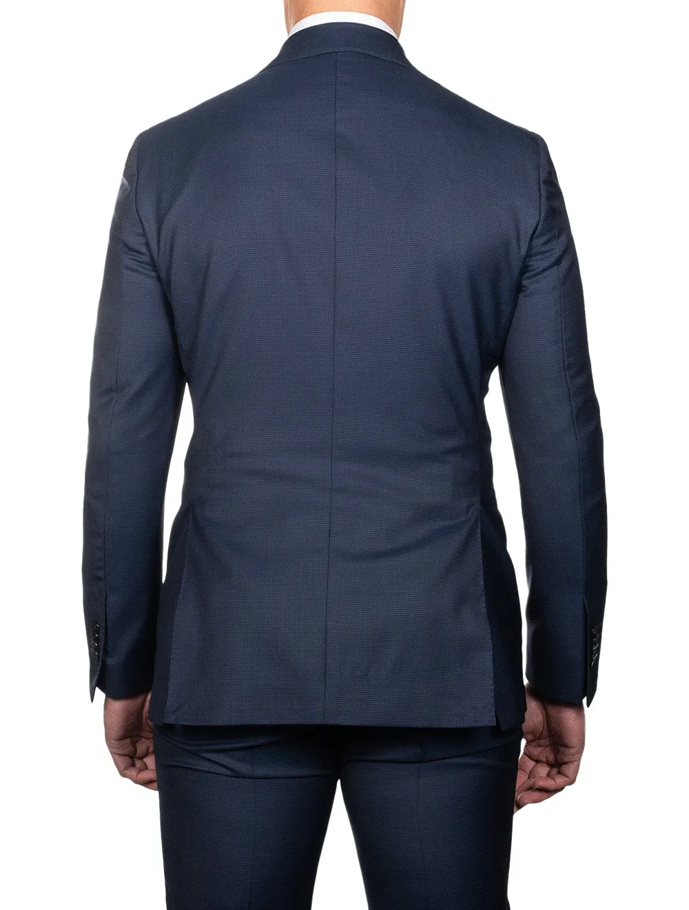 Puppytooth Two-Piece Suit Blue