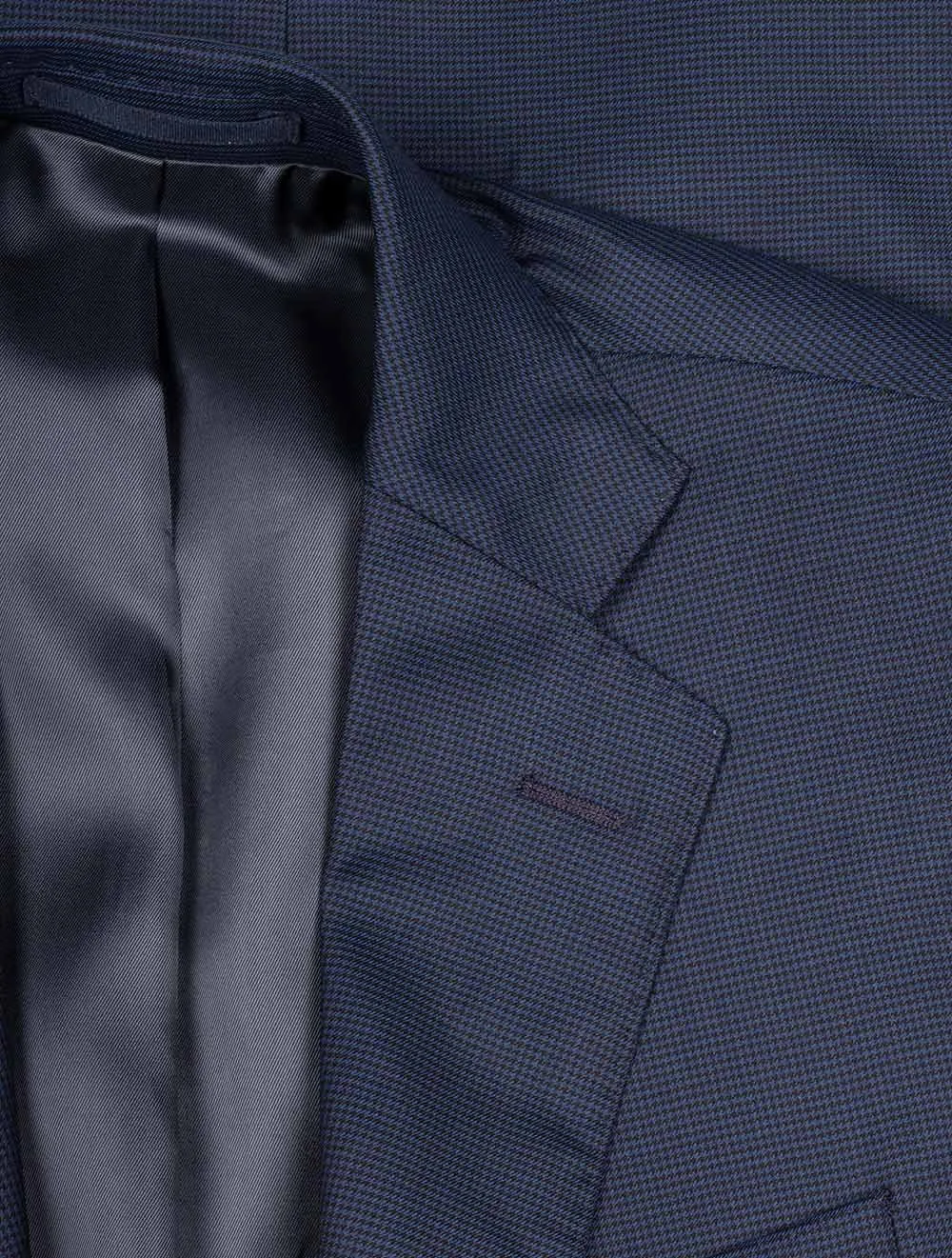 Puppytooth Two-Piece Suit Blue