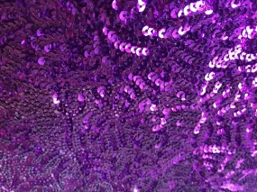Purple mermaid fish scales sequins- seaweed sequins design- sold by the yard.58" wide.