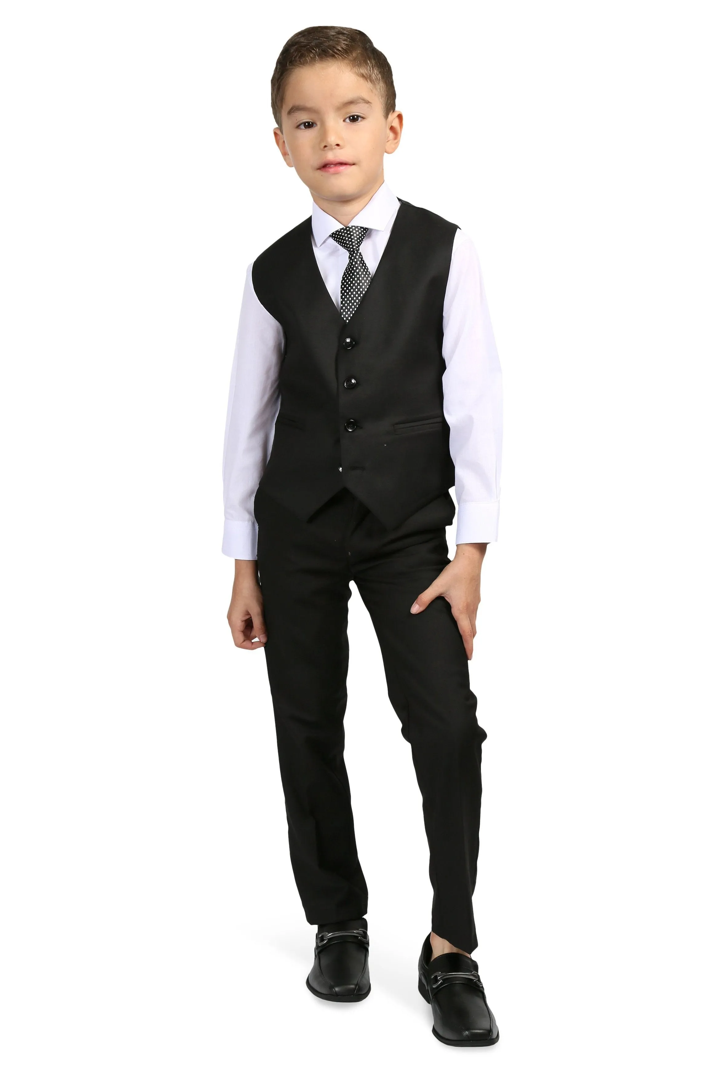 "Jax" Kids Black Suit 5-Piece Set