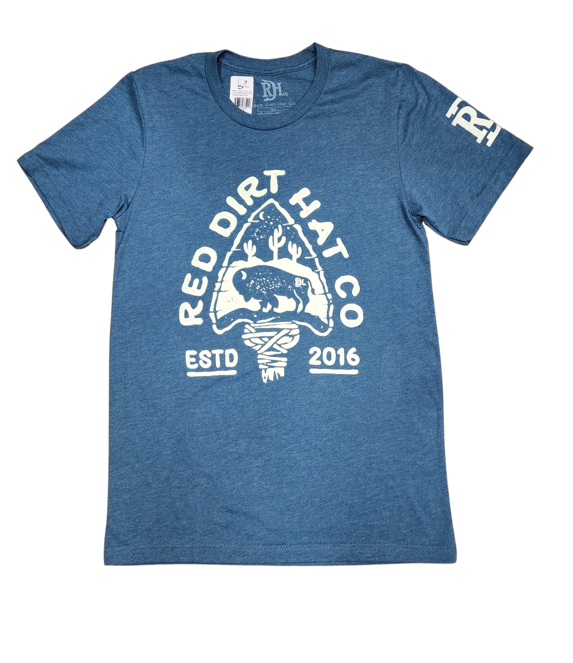 Red Dirt Hat Co Heather Deep Teal Arrowhead Tee