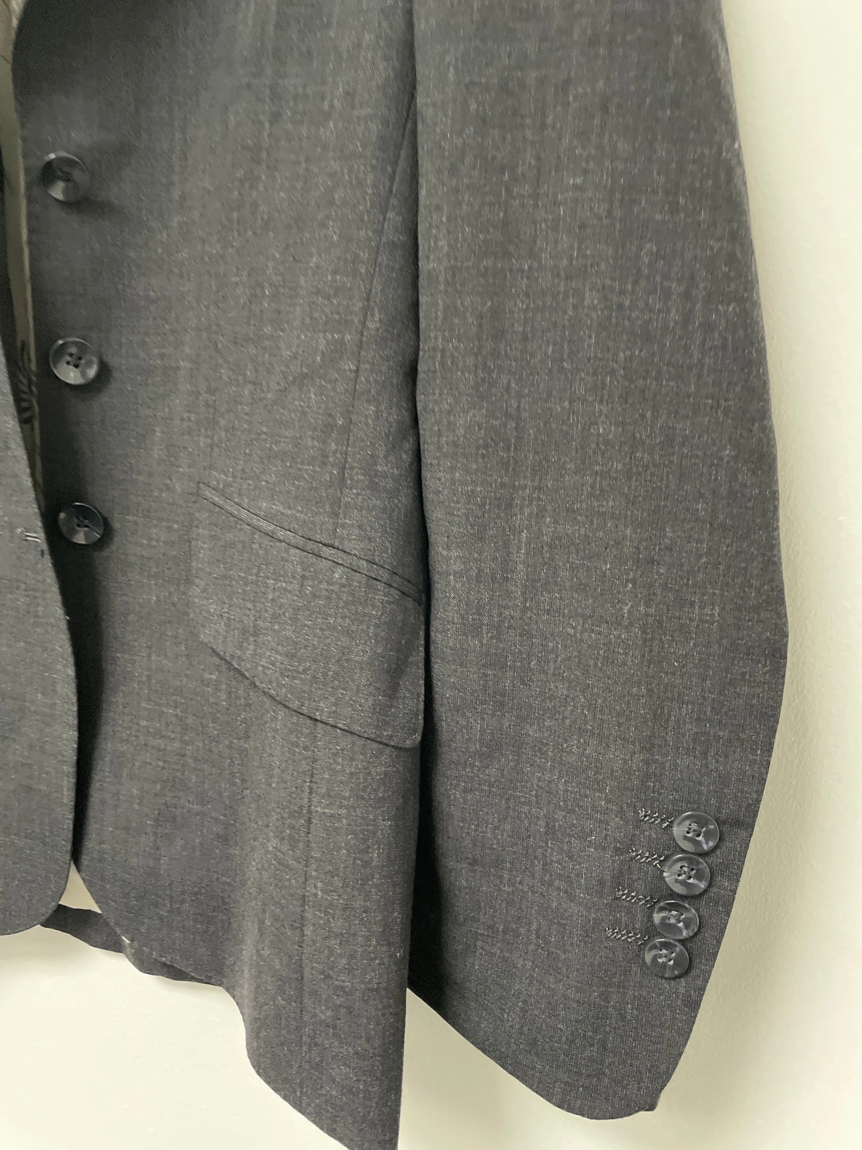 Rubynee Vintage y2k skopes Grey mens suit jacket