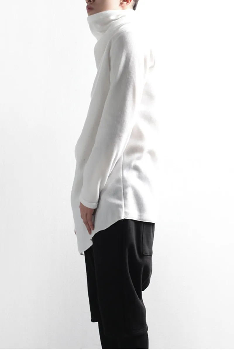 Samo Zaen Collection High collar loose irregular casual long-sleeved Tshirt