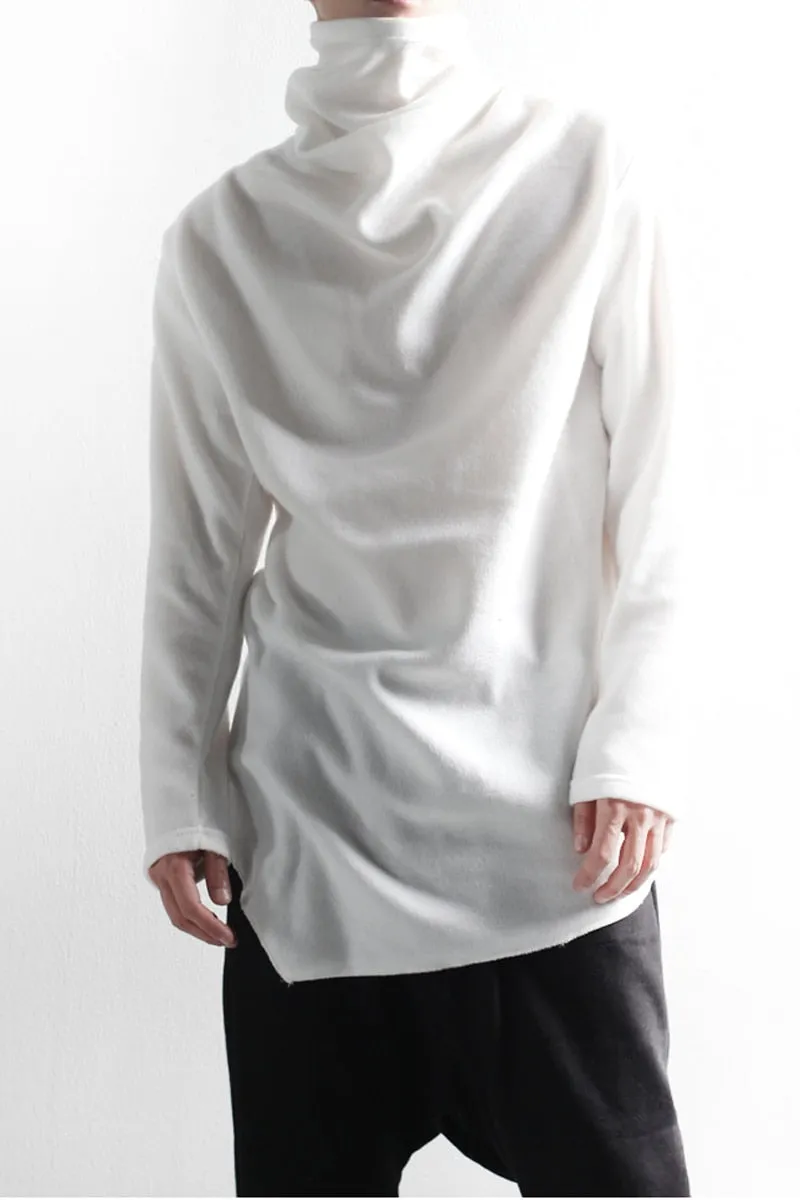 Samo Zaen Collection High collar loose irregular casual long-sleeved Tshirt