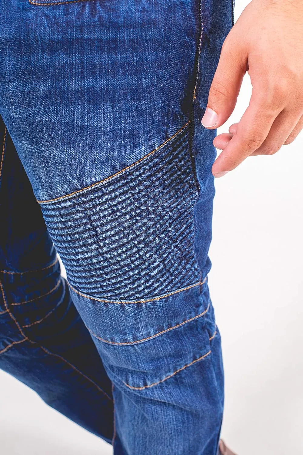 Skylinewears Men's Jeans Slim Fit Stretch Skinny Ripped Jeans Straight Legs Distressed Destroyed Denim Jeans