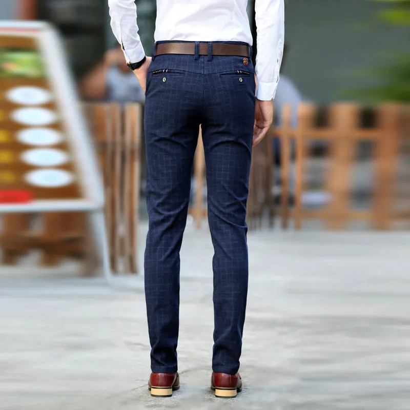 Straight Slim Style Trendy All-match Stretch Pants - GlamzLife