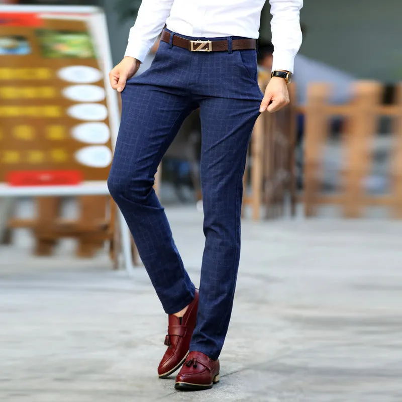 Straight Slim Style Trendy All-match Stretch Pants - GlamzLife