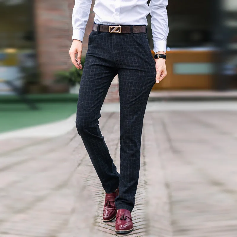 Straight Slim Style Trendy All-match Stretch Pants - GlamzLife