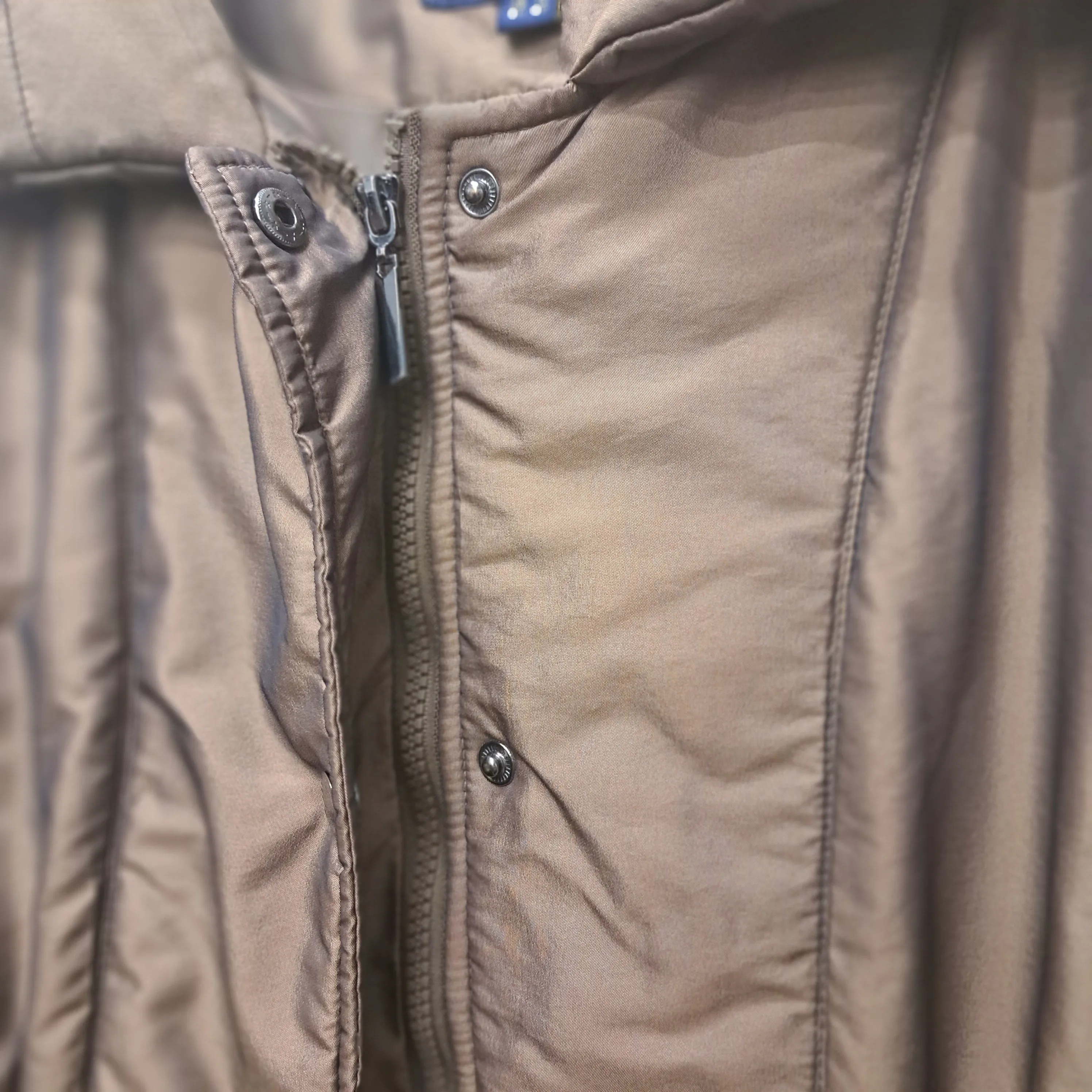 TAGG Quilted Jacket  Concealed Hood Ladies Bronze Size 12