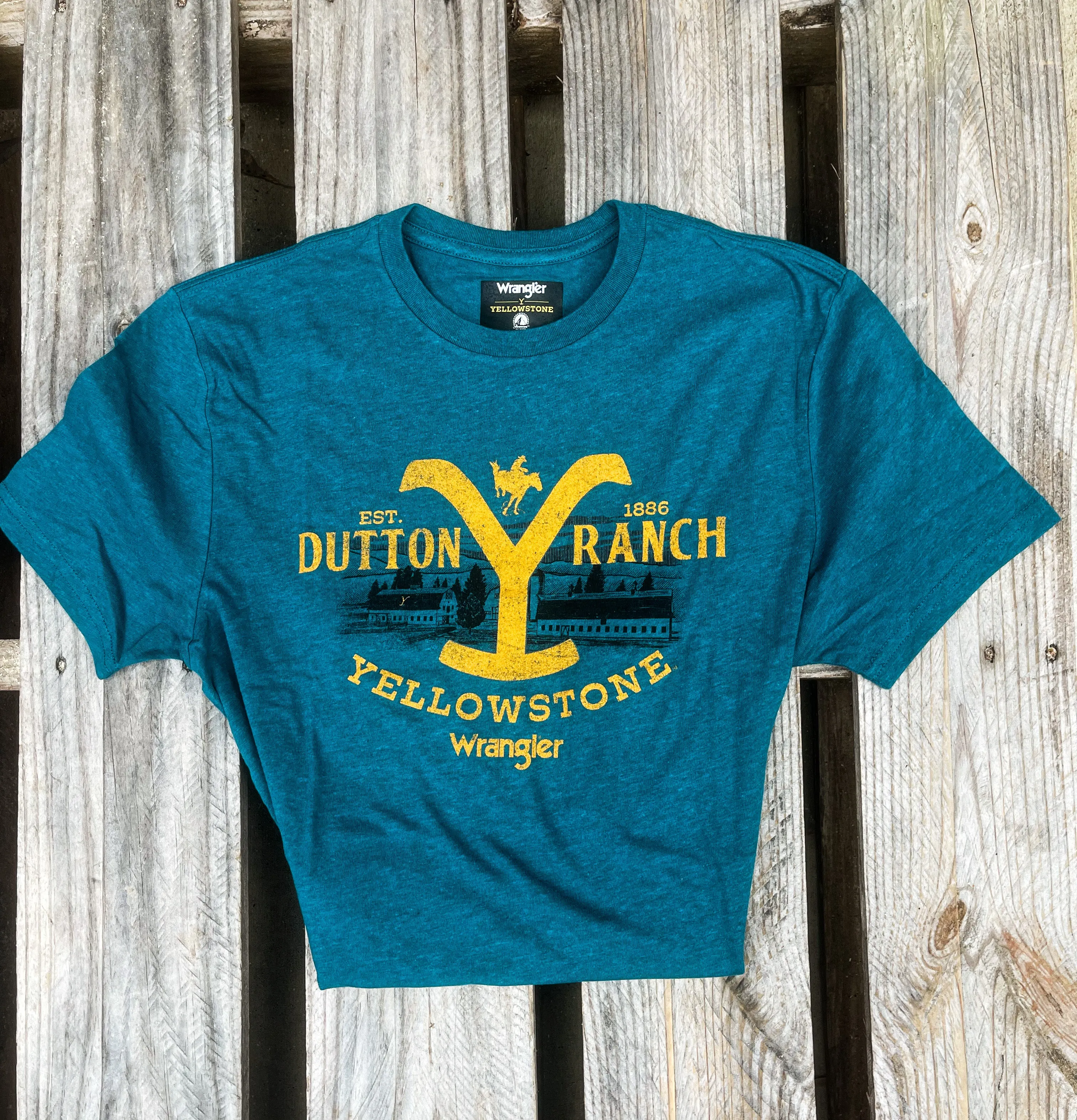 Teal Dutton Wrangler Graphic