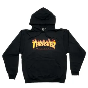 Thrasher Flame Hood - Black