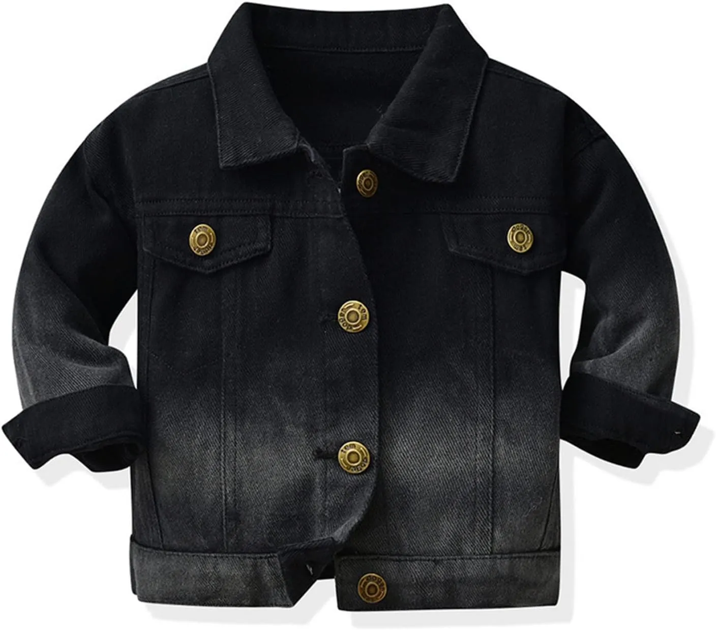 Toddler Baby Girl Baby Denim Jacket Little Toddler Kids Infant Simple Design Stretch Jean Coat
