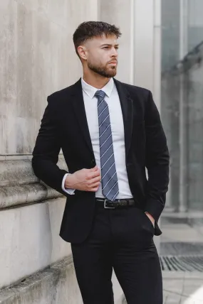 True Muscle Fit Suit Jacket in Black