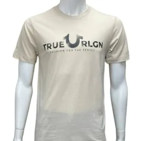True Religion Tan Men's Graphic Tees 100% Cotton T-shirt