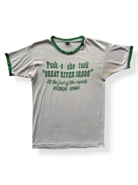 Vintage Great River 10,000 Ringer Tee SZ L