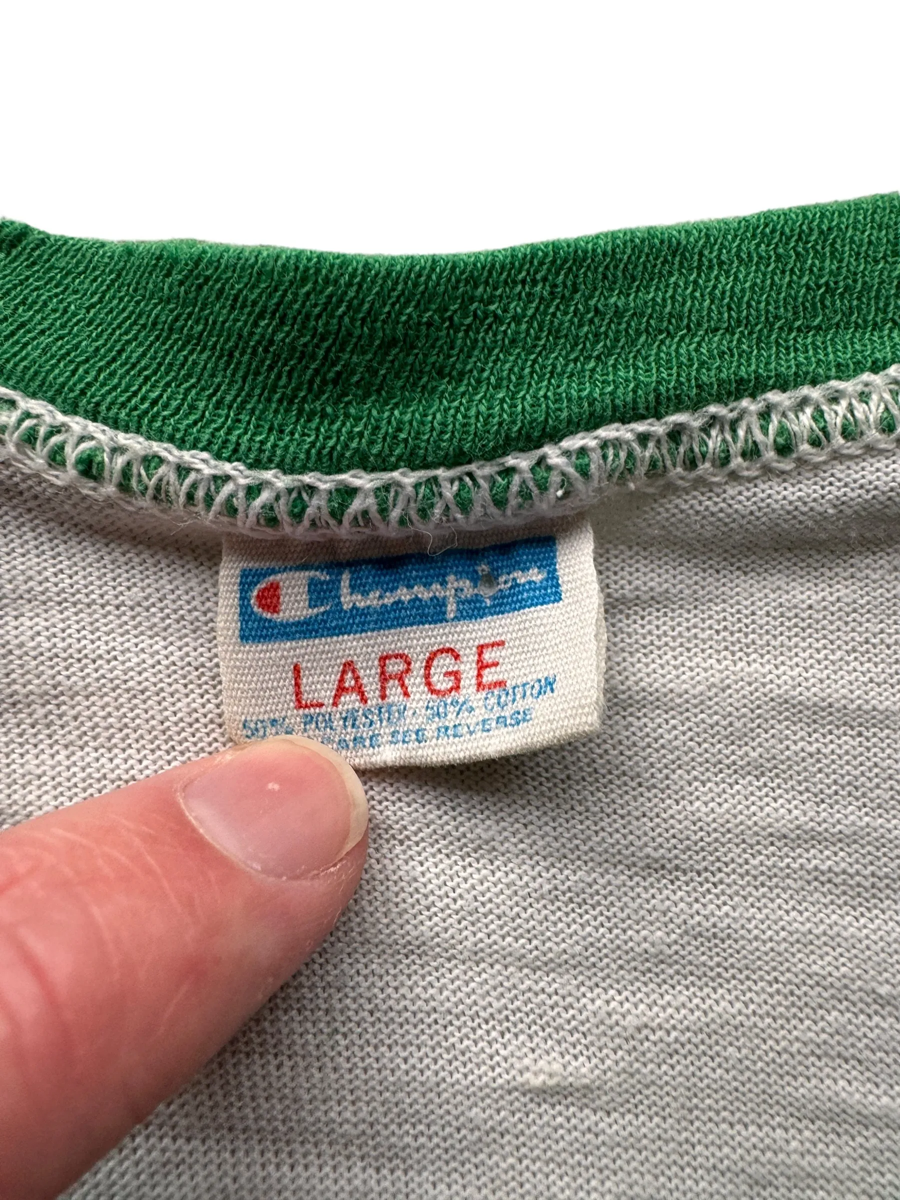 Vintage Great River 10,000 Ringer Tee SZ L