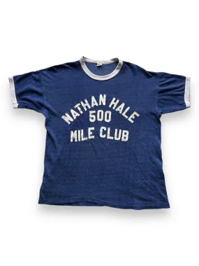 Vintage Nathan Hale Navy Durene Ringer Tee SZ L