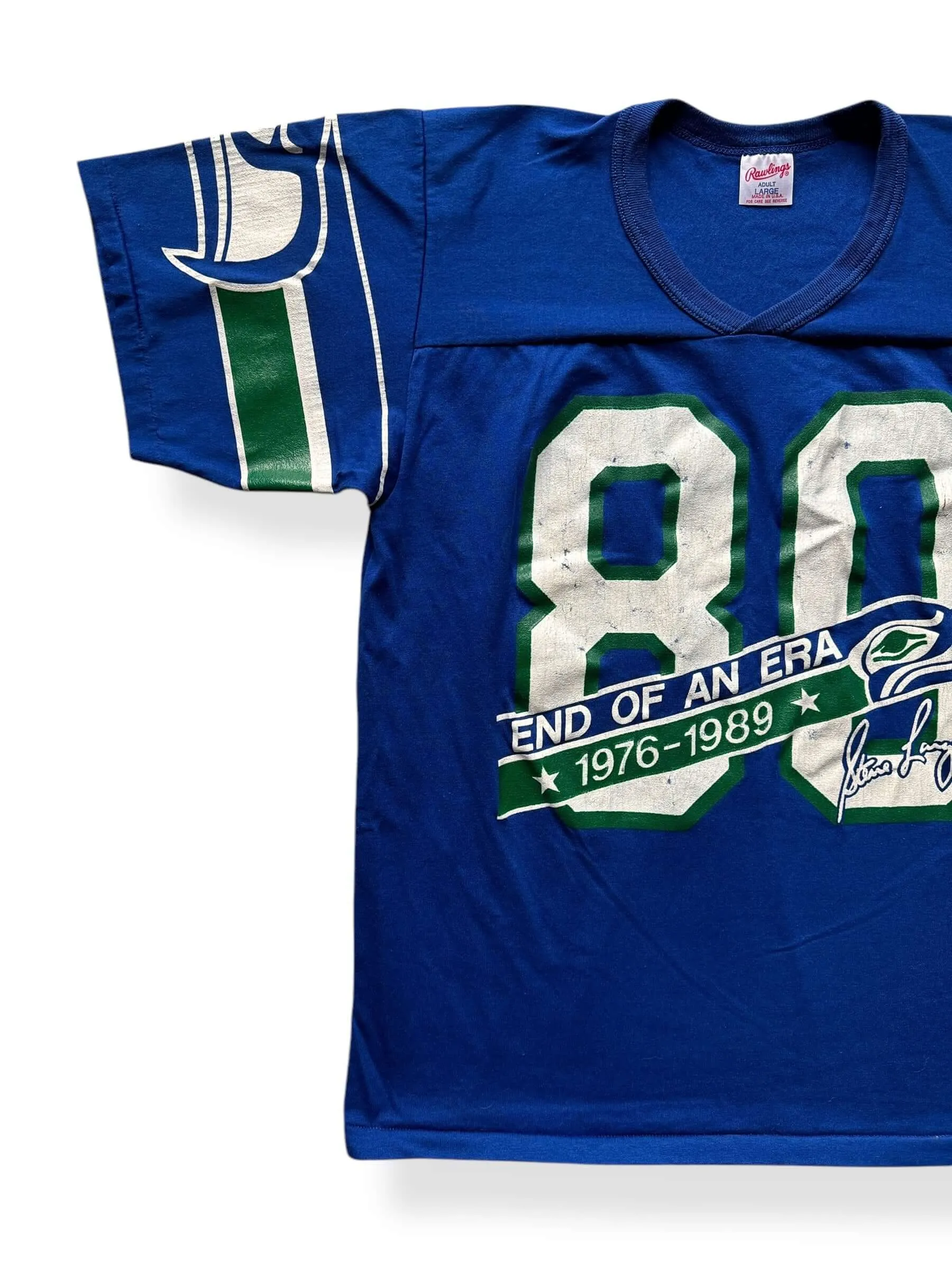 Vintage Steve Largent Retirement Jersey SZ L