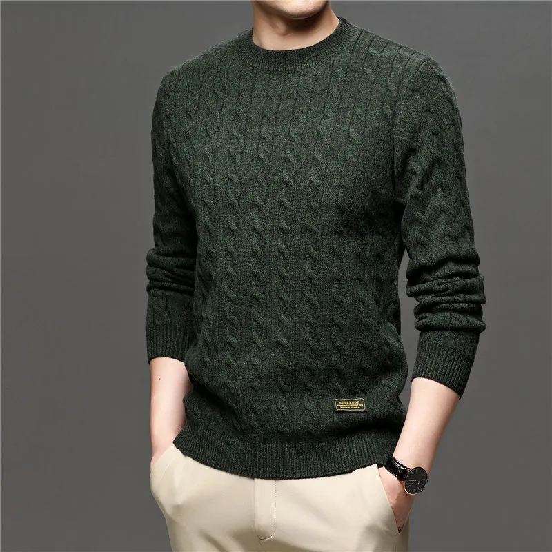 West Louis™ Fashion Knitted Jumper O-Neck Pullover Sweater
