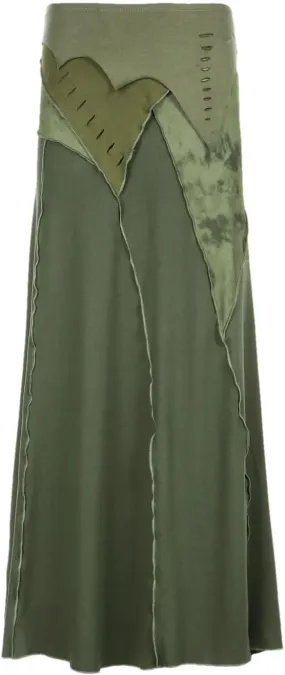 Women Patchwork Skirts Holiday Vintage Low-Waisted Maxi Skirts Beach Style