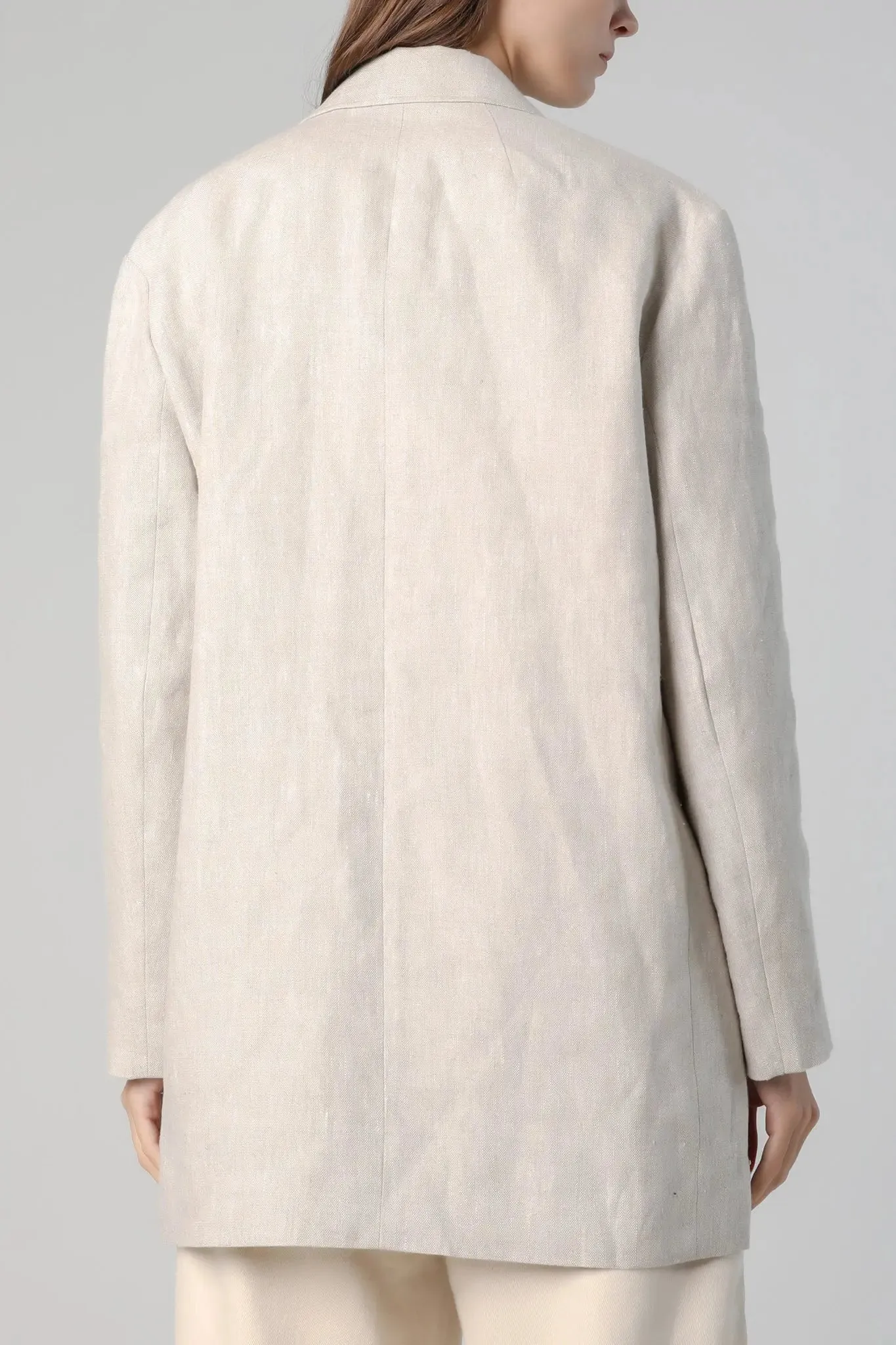 Women's Oversized Linen Blazer
