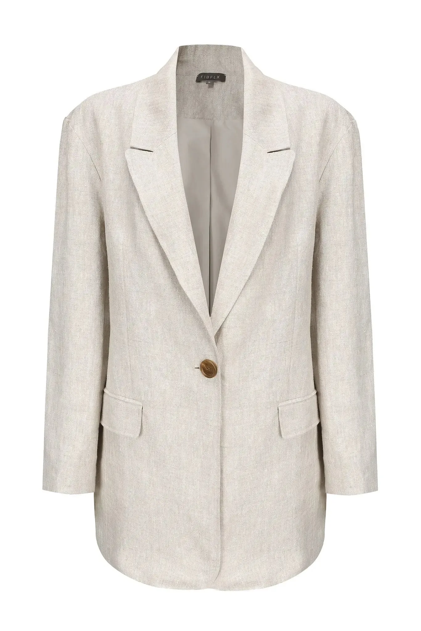 Women's Oversized Linen Blazer