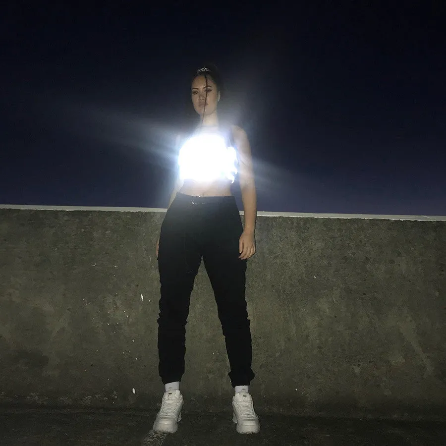 Women's Summer Reflective Crop Top