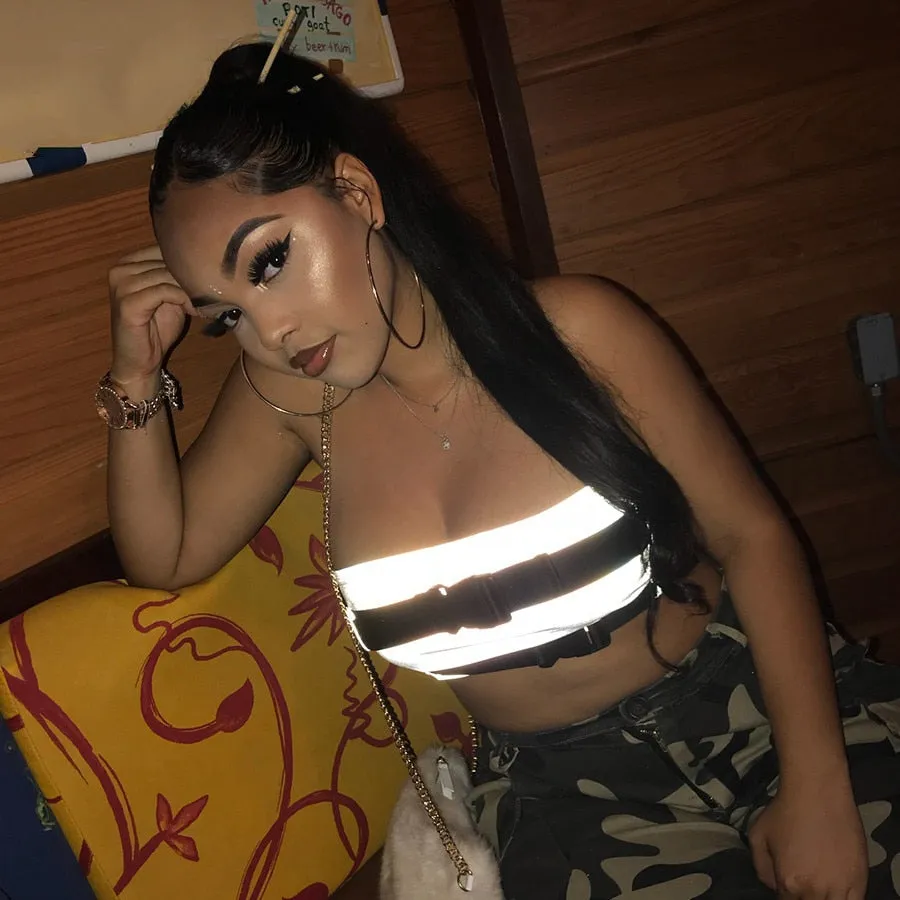 Women's Summer Reflective Crop Top