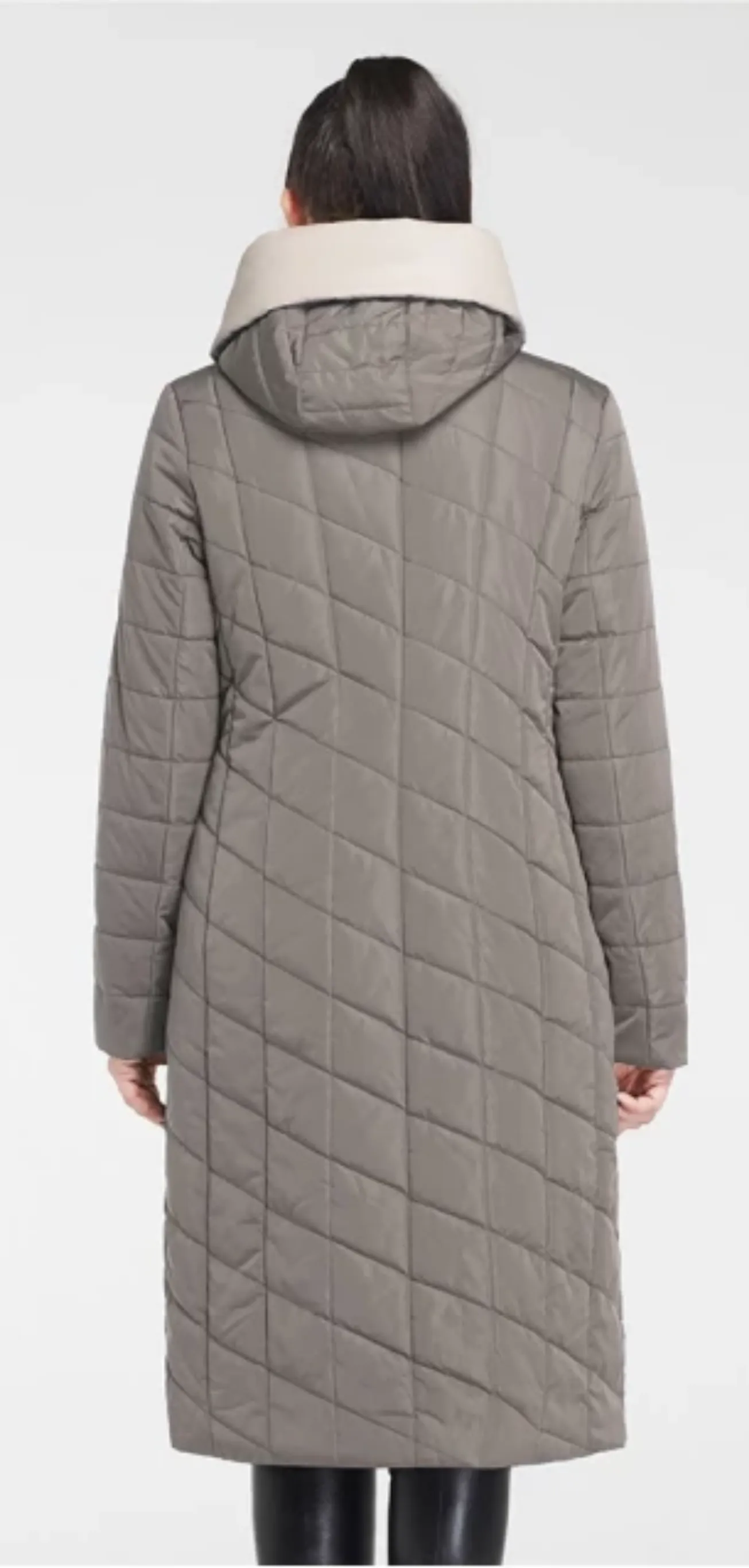 Women's Winter Cotton Solid Hooded Coat | Plus Size