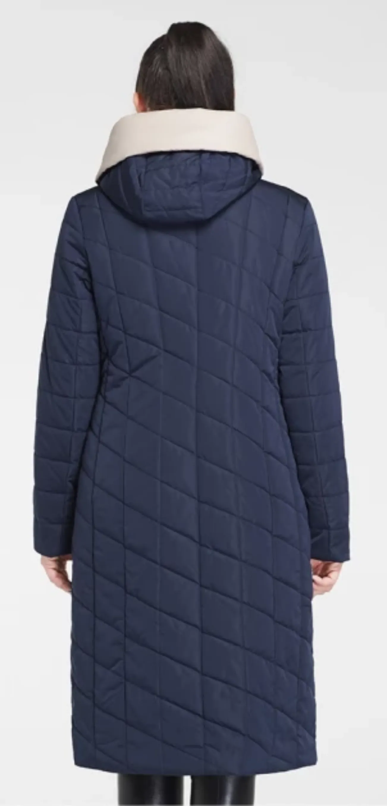 Women's Winter Cotton Solid Hooded Coat | Plus Size