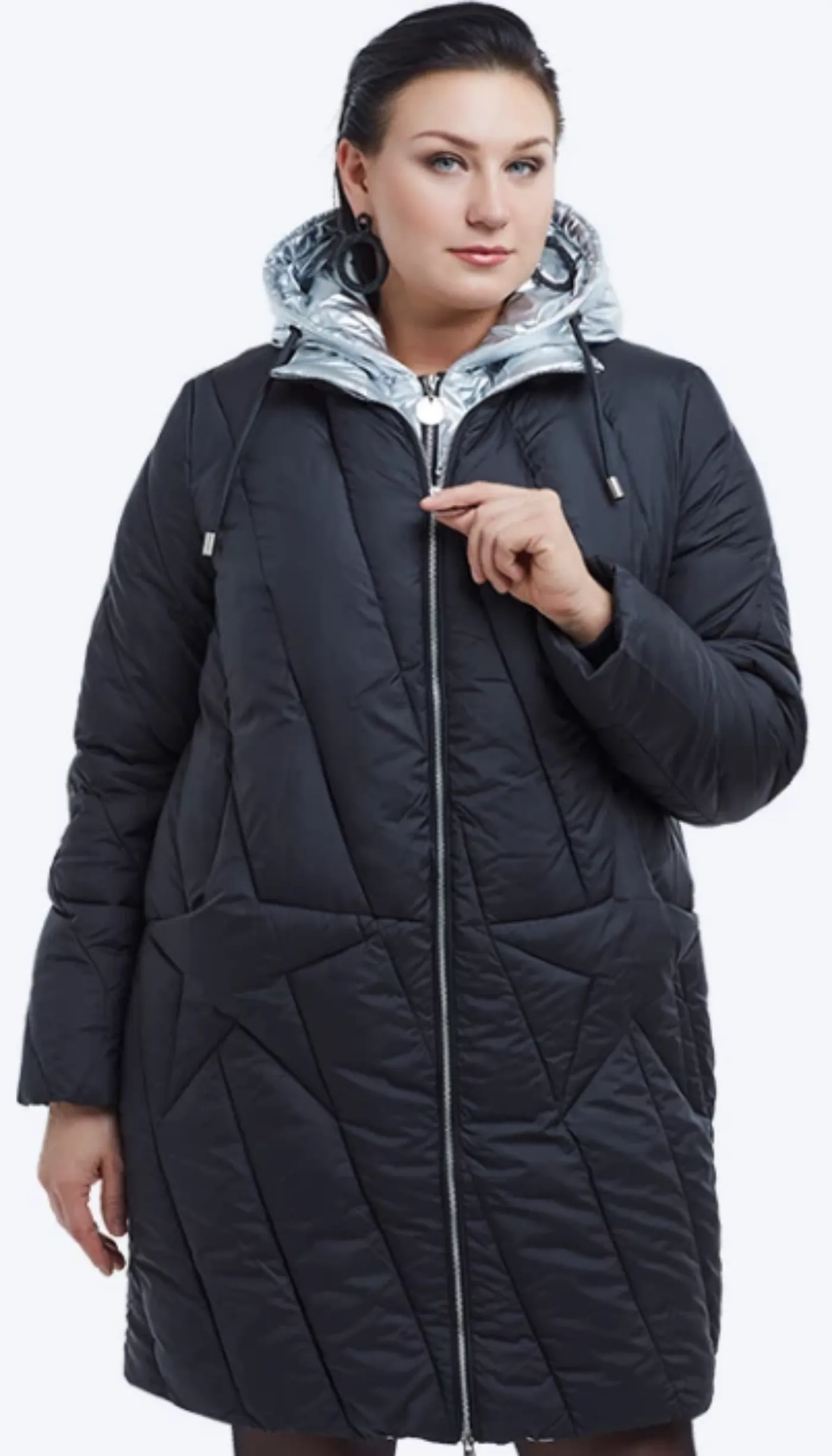 Women's Winter Warm Hooded Coat | Plus Size