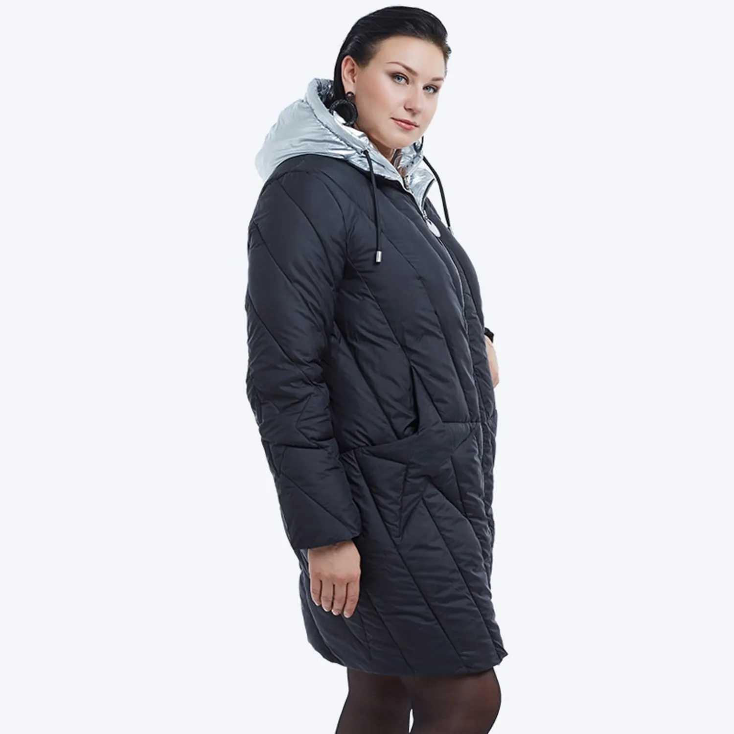 Women's Winter Warm Hooded Coat | Plus Size