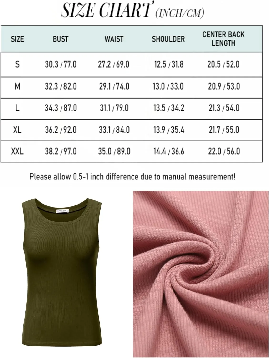 Zeagoo Tank Top Women's Summer Sleeveless Tops (DE Only)